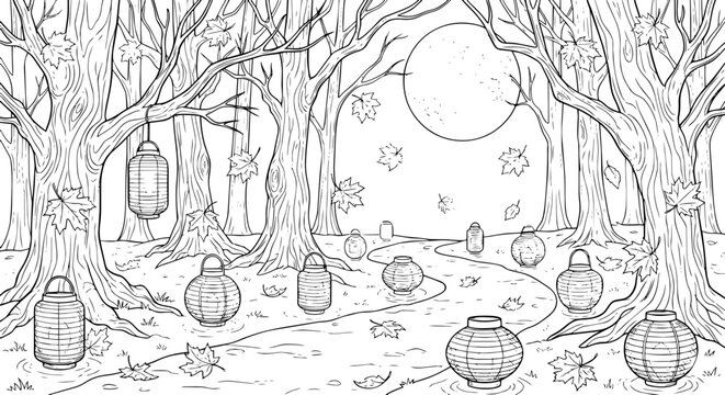 Autumn Leaves and Lanterns2