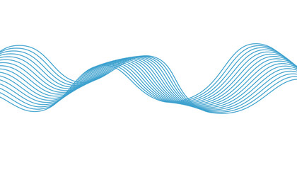 abstract blue wave motion background 