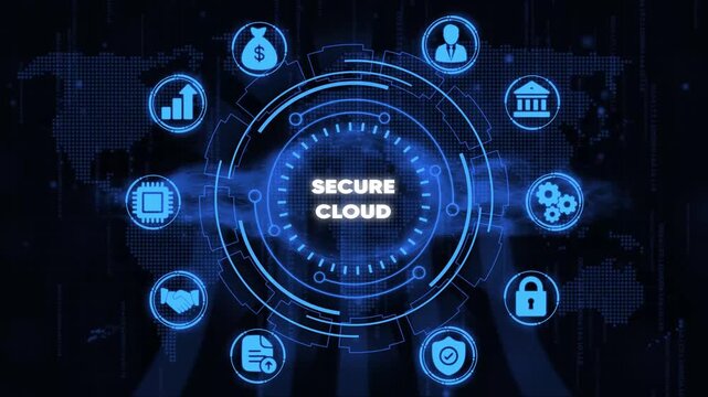 Secure Cloud Computing Concept with and Representing Security and Data Protection cybersecurity security data security