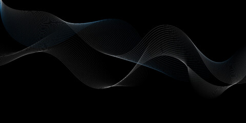 A Flowing Symphony of Liquid Light Ethereal White Ribbons Drifting in a Virtual Void The Graceful Intersection of Motion and Serenity Sleek Modern Contours in a Minimalist Composition