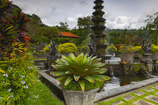 Fountain in Imperial swimming baths. Taman Tirta Gangga