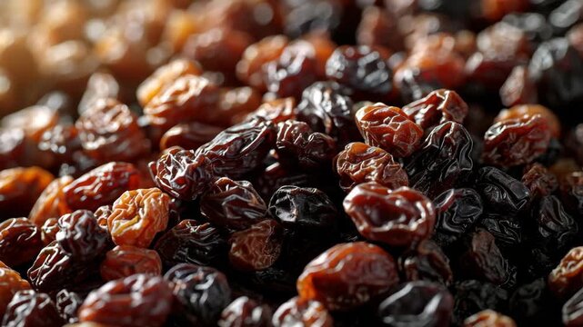 Plump and darkened dates, dehydrated for storage