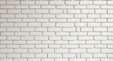 Obraz premium White brick wall texture seamless background for construction design architecture close-up minimal clean surface pattern