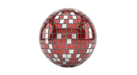 Red and Silver Disco Ball