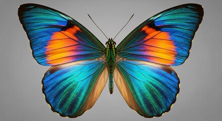 Colorful Butterfly Isolated for Spring Design