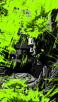 Fast Grunge Transition 03 Vertical