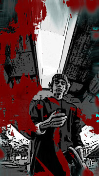 Fast Grunge Transition 04 Vertical