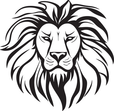 T&ecirc;te de lion - Silhouette Stylis&eacute;