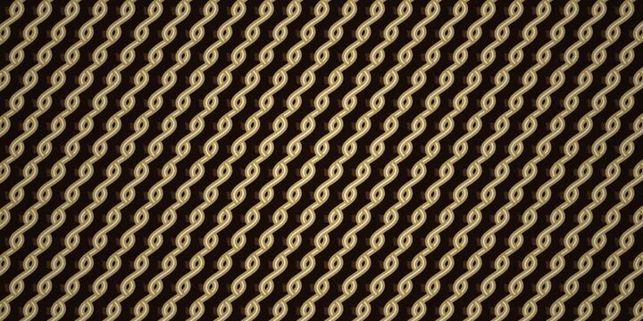 A 3D animation of a metallic chain link fence pattern viewed from above in an industrial setting