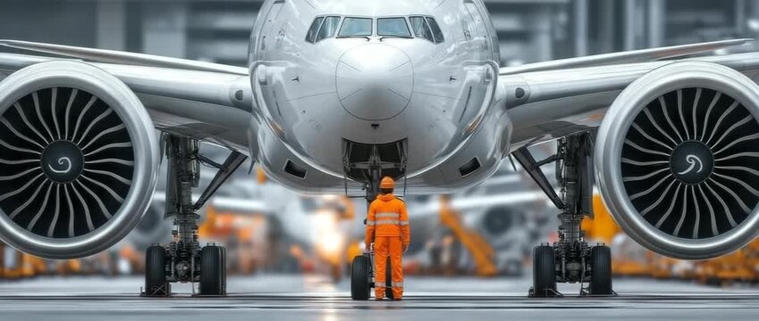 Mechanic at an airport