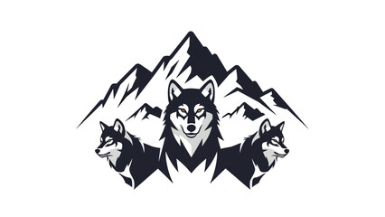 Husky Dogs in Mountains. © Payu