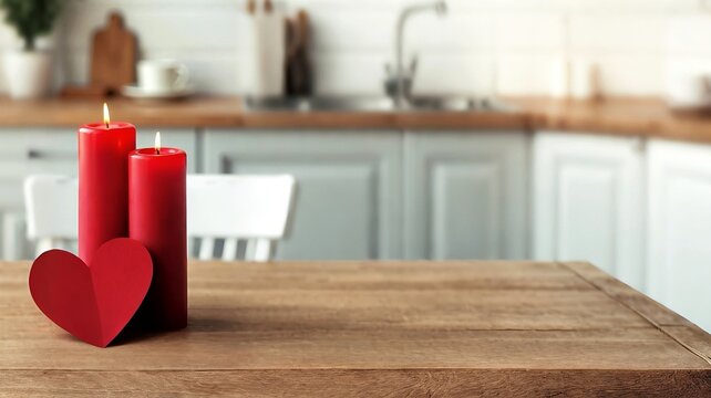 Marble table top, living room at background. Concept for Christmas, Valentine's Day, Mother's Day Women's Day flat lay, copy space, place for text.