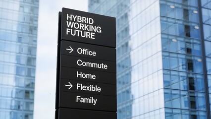 Signpost for hybrid working future