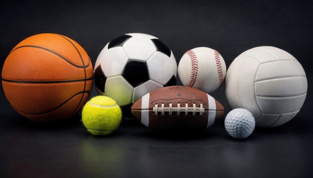 Diverse Collection of Sports Balls