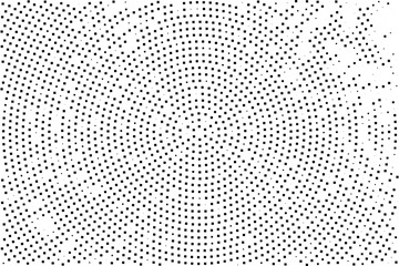 Abstract Black White Halftone Dot Pattern Texture