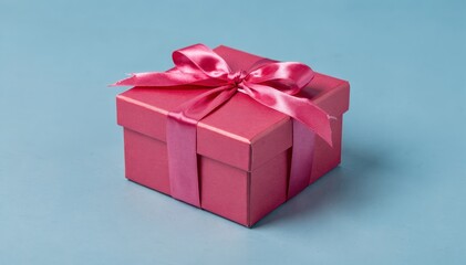 Charming Pink Gift Box with Satin Ribbon