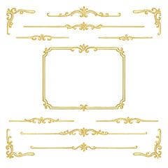 高級感のある華奢ゴールドフレームセット