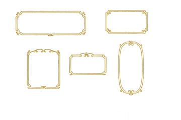 高級感のある華奢ゴールドフレームセット