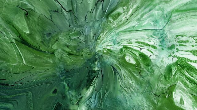 Spiral background of complex fractal pattern with rainbow organic textures, seamless hypnotic trippy animation. Generative AI content.