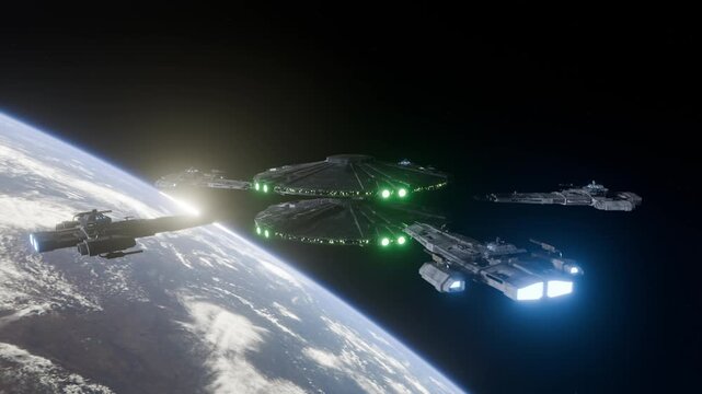 This is how I imagine the future and space travel. Spaceships with gigantic space stations.