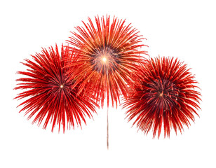 Chinese New Year fireworks element isolated on transparent background
