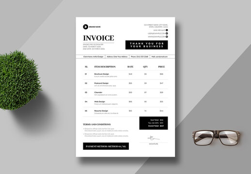 Invoice Template Layout