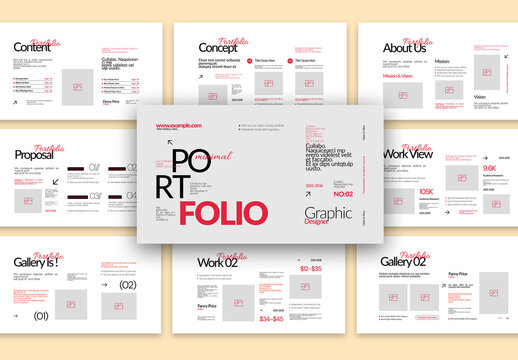 Portfolio Presentation Template Layout
