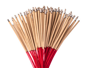 Chinese New Year incense isolated on transparent background