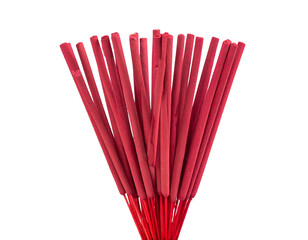 Chinese New Year incense isolated on transparent background