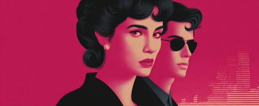 retro film poster revival using contemporary art styles