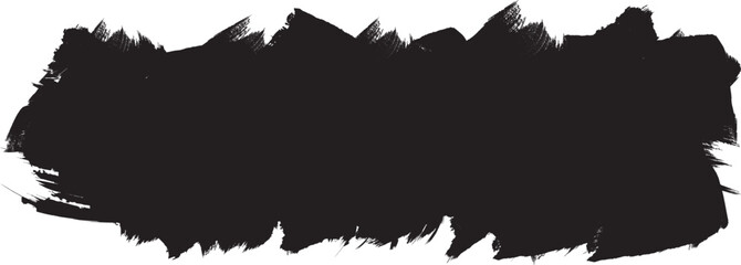Obraz premium Grunge Paint stripe . Vector brush Stroke . Distressed banner . Black isolated paintbrush collection . Modern Textured shape . Dry border in Black . Vector streak. Hand drawn underline, highlighter.