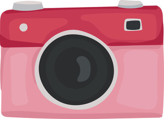 Pink camera cute valentines photo icon sticker
