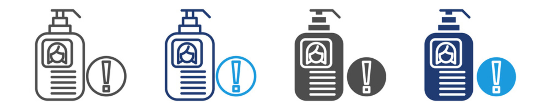 product information icon set multiple style