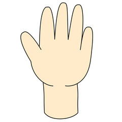 Obraz premium Finger Counting 5