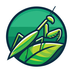  Minimalist Praying Mantis Vector Design