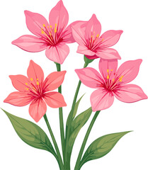 pring Flower Illustration Collection, Soft Pink and Pastel Garden Flowers for Mother&rsquo;s Day, Floral Greeting Cards, Romantic Botanical Design, Wedding Decor and Seasonal Nature Artwork