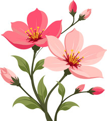 pring Flower Illustration Collection, Soft Pink and Pastel Garden Flowers for Mother&rsquo;s Day, Floral Greeting Cards, Romantic Botanical Design, Wedding Decor and Seasonal Nature Artwork