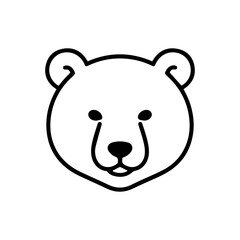 Obraz premium Bear Market Head Outline Icon – Bearish Trading Symbol