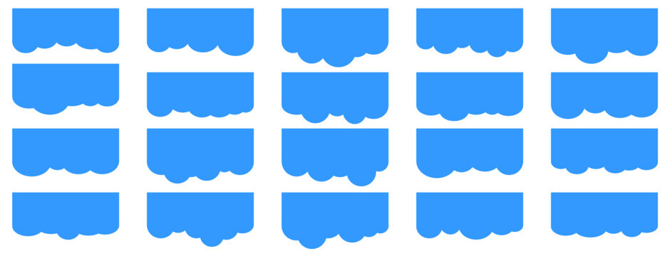 Separator for website section break, gentle curve shape divider, clean website UI with subtle shape and smooth separator.