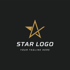 Modern and unique geometric star abstract logo template design. Logo for business, brand and company.