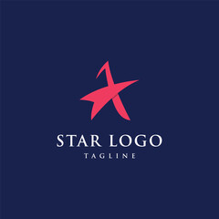 Modern and unique geometric star abstract logo template design. Logo for business, brand and company.