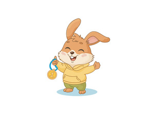 01.jpg | Title: Minimalist Easter Greeting Card with Rabbit Nest and Tulip Line Art