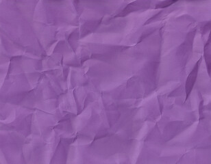 Obraz premium A crumpled purple paper background.Textured purple background with creases and folds shows a simple, colorful design for art and craft projects