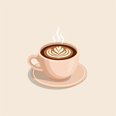 Obraz premium Autumn Coffee and Hot Chocolate Vector Illustration