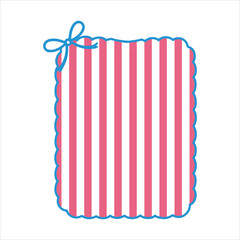 Independence Day Coquette Bow Border Frame