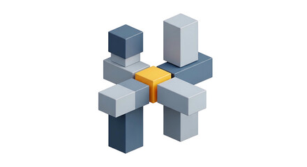 Obraz premium Abstract geometric shape illustration