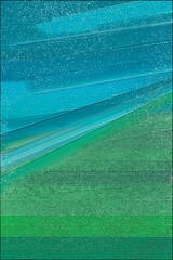Abstract green-blue background. Digital compositing in the form of a background graphic with acrylic texture.