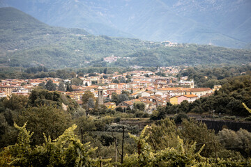 Obraz premium a view of Villafranca in Lunigiana, Province of Massa and Carrara, Tuscany, Italy