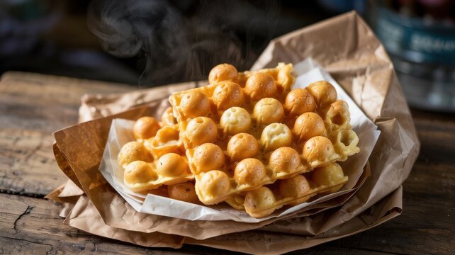 Hong Kong cuisine. Gai Daan Zai is the legendary street food of Hong Kong.