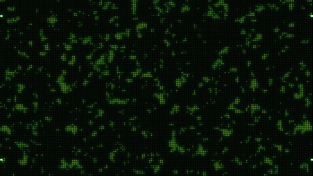 Animated Green Futuristic User Interface Elements